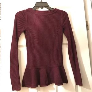 Tory Burch Ramona peplum wool sweater
